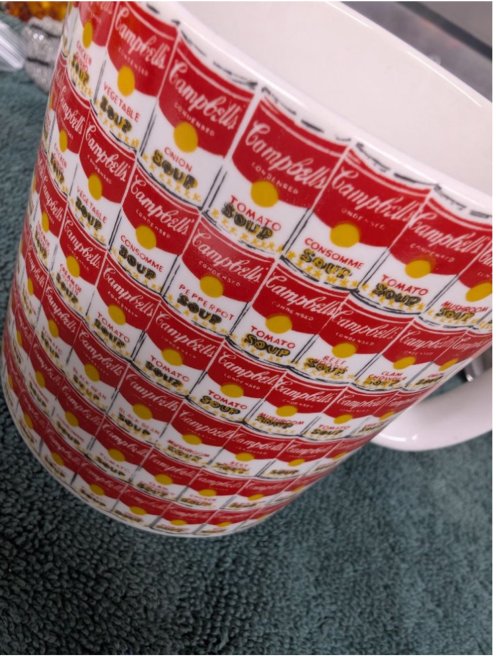 Andy Warhol Campbell's Soup Can Mug One Size White Red